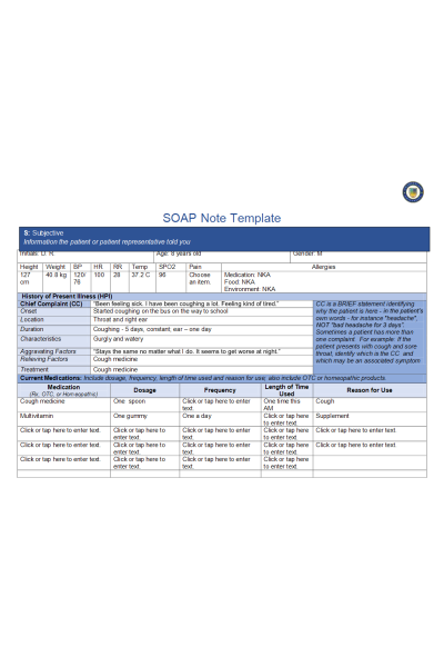 NR 509 Week 6 SOAP Note Pediatric