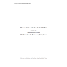NR 601 Week 5 Case Study Assignment; A Case Study of an Established 