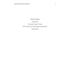 NR 601 Week 5 Case Study Assignment; Mrs R., 56-Year Old Hispanic Female