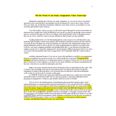 NR 601 Week 5 Case Study Assignment; Video Transcript