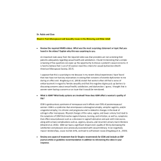 NR 601 Week 6 Discussion; Post-Menopausal and Sexuality Issues in the Maturing and Older Adult (4 Versions)