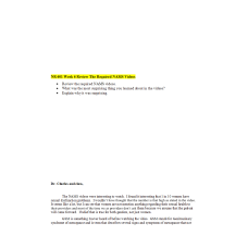 NR 601 Week 6 Review the Required NAMS Videos