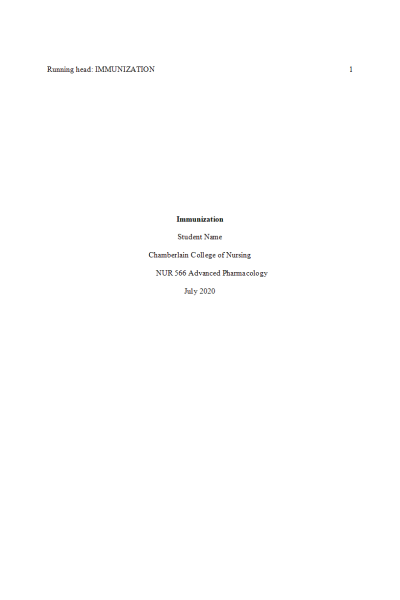 NR 566 Week 5 Assignment; Immunization - Human papillomavirus (HPV)
