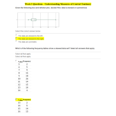 MATH 225N Week 3 Assignment; Understanding Measures of Central Tendancy