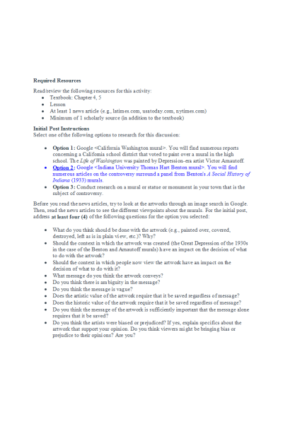 PHIL 347 Week 2 Discussion; Context, Meaning, and Value (Option 2)