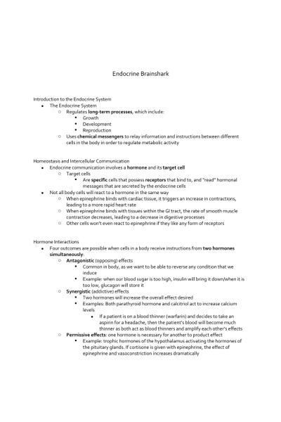 NR 103 Week 4 BRAINSHARK; A&P Endocrine Module