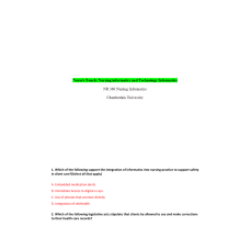 NR 360 Week 2 Assignment; Nurse's Touch - Nursing Informatics & Technology Informatics