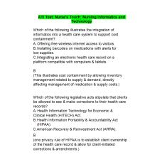 NR 360 Week 2 ATI Question and Answers