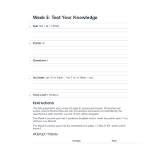 NR 601 Week 5 Test Your Knowledge