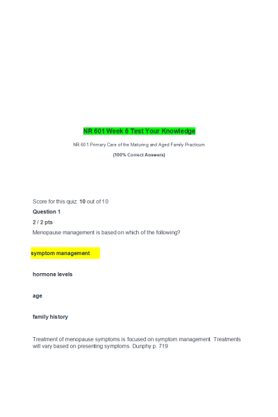 NR 601 Week 6 Test Your Knowledge (Spring 2021)