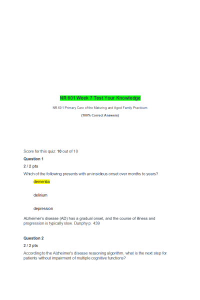 NR 601 Week 7 Test Your Knowledge (Spring 2021)