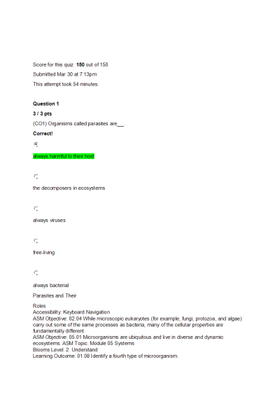 BIOS 242 Week 4 Midterm Exam