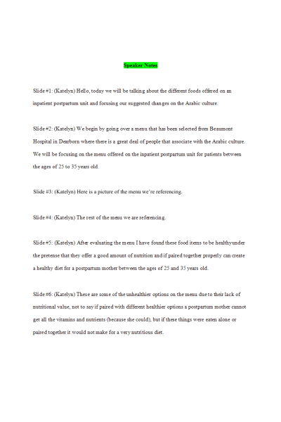 NR 228 Week 7 RUA Speaker Notes & References