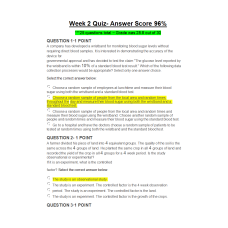 MATH 225N Week 2 Quiz; Answer Score 96%