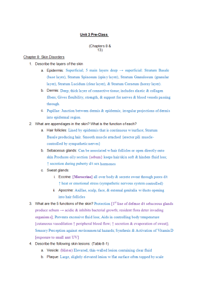 NR 283 Week 3 Pre-Class Answers