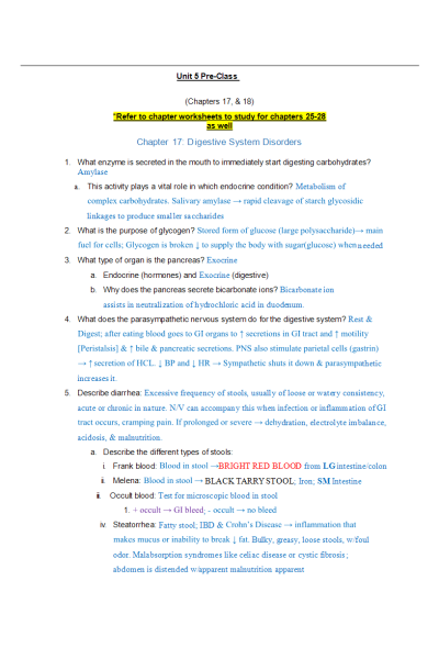 NR 283 Week 5 Pre-Class Answers