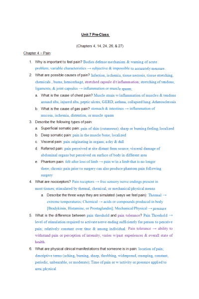 NR 283 Week 7 Pre-Class Answers