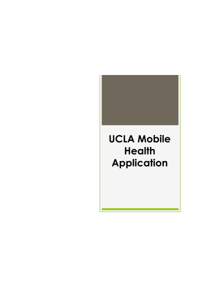 Guide to a Mobile Health Application PowerPoint: Current