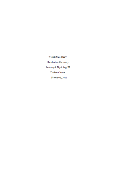 BIOS 255 Week 5 Assignment: Case Study - Hypersensitivity Reactions BIOS 255 Week 5 Assignment: Case Study - Hypersensitivity Reactions