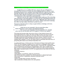NR 360 Week 3 Discussion; Healthcare Technology; Local, National, and Global Considerations