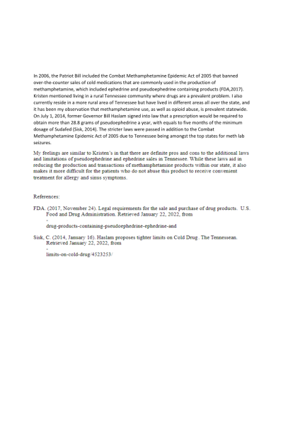 NR 566 Week 3 Discussion; Patient Education OTC Medications Activity Discussion