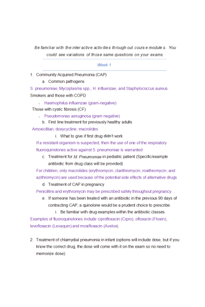 NR 566 Week 4 Midterm Study Guide (May 2022)