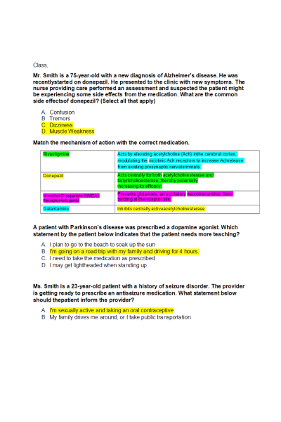 NR 566 Week 6 Quiz Writer