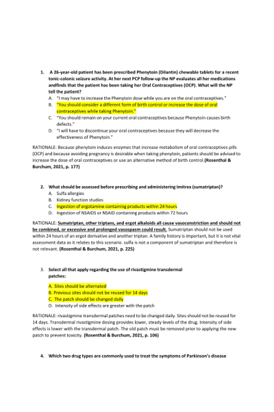 NR 566 Week 6 Quiz Writer