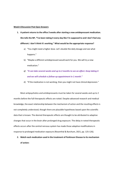 NR 566 Week 6 Quiz Writer