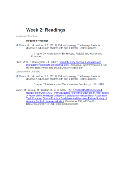 NR 507 Week 2 Readings