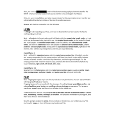 NR 509 Week 7 Physical Examination Video Assessment