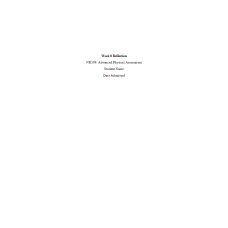 NR 509 Week 8 Reflection on Learning