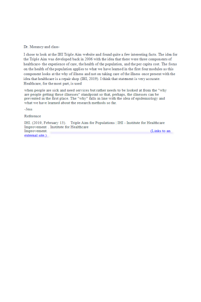 NR 503 Week 4 Open Discussion Forum