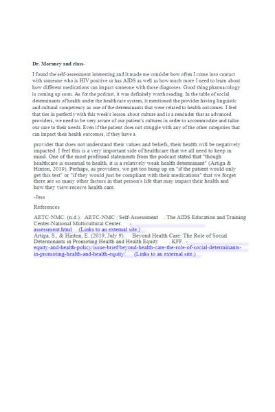NR 503 Week 5 Open Discussion Forum