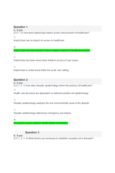 NR 503 Week 8 Final Quiz