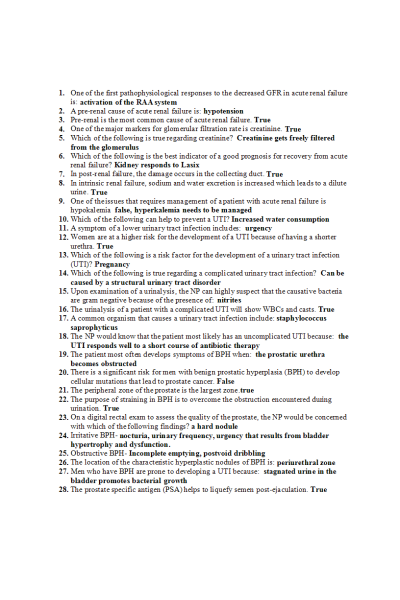 NR 507 Week 8 Final Exam (E-dapt Content)