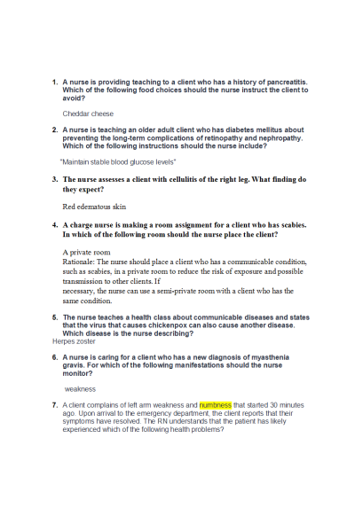 NR 283 Week 8 Final Exam