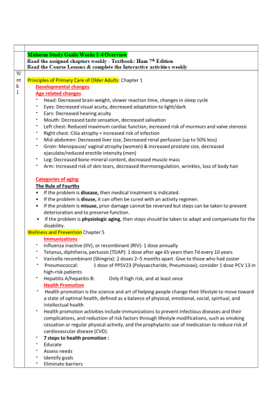 NR 601 Week 4 Midterm Study Guide Weeks 1-4 Overview