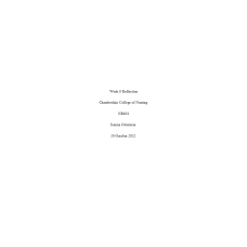 NR 601 Week 8 Reflection