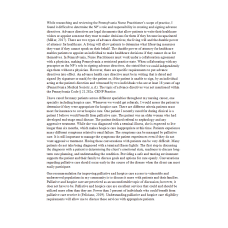 NR 601 Week 7 Discussion Board; Pennsylvania Nurse Practitioner’s Scope of Practice
