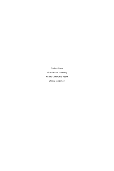 NR 442 Week 2 Active Learning Template; Development (Choose any age)