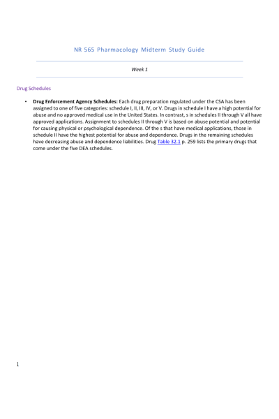 NR 565 Week 4 Midterm Study Guide