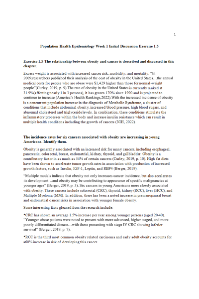 NR 503 Week 1 Discussion; Exercise and Discussion Questions from Curley Textbook; Chapter 1, Exercise 1
