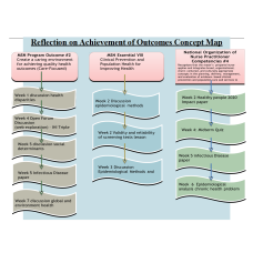 Reflection on Achievement of Outcomes Concept Map