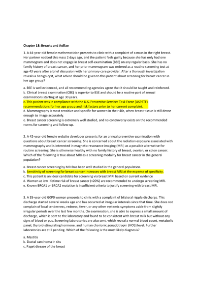 NR 509 Bates Chapters 18-27 Interactive Question Bank