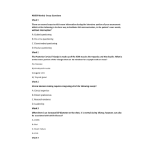 NR 509 Weekly Group Study Week 1, 2, 3, 4