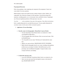 NR 601 Week 1 Health Inequities Discussion