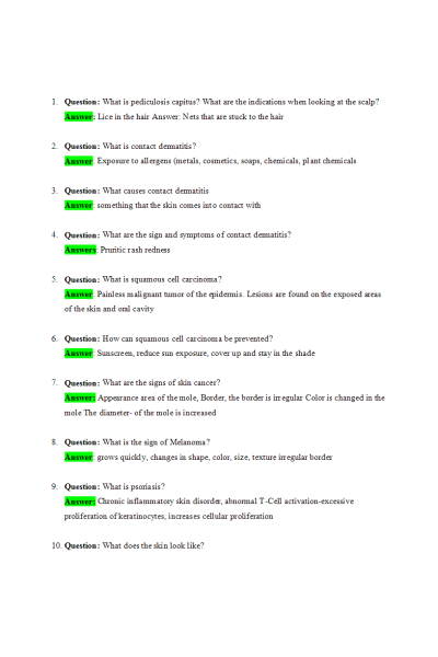 NR 283 Week 5 Examination 2