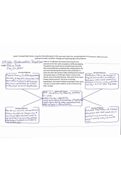 NR 226 Week 3 Concept Map Practice