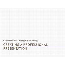 xNR 505NP Creating Professional Presentation